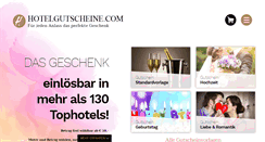 Desktop Screenshot of hotelgutscheine.com