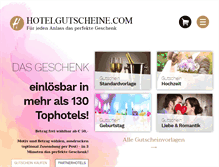 Tablet Screenshot of hotelgutscheine.com